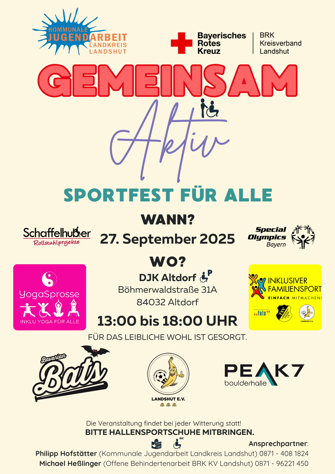 Flyer Sportfest - Gemeinsam Aktiv! Sportfest für alle!